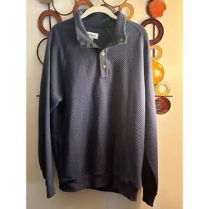 Goodfellow & Co navy quarter snap sweatshirt size medium